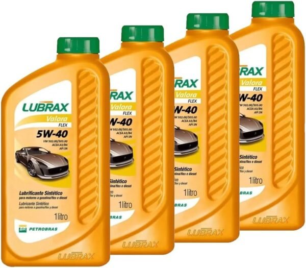 Óleo 5w40 Lubrificante Sintético Carro Original Kit Revisão e Trocas Original Lubrax Valora Flex 4 Litros